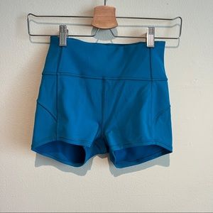 Lululemon Athletica Teal Biker Shorts Size 4
